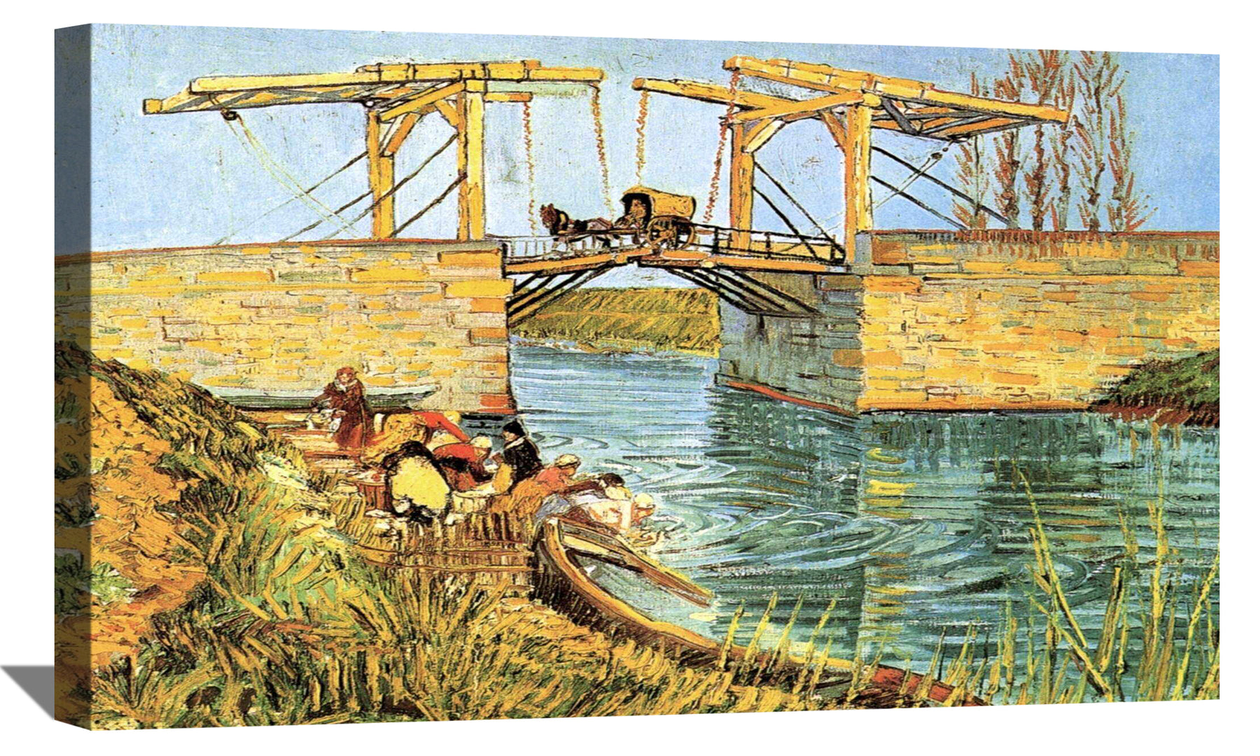The Langlois Bridge at Arles Canvas Art