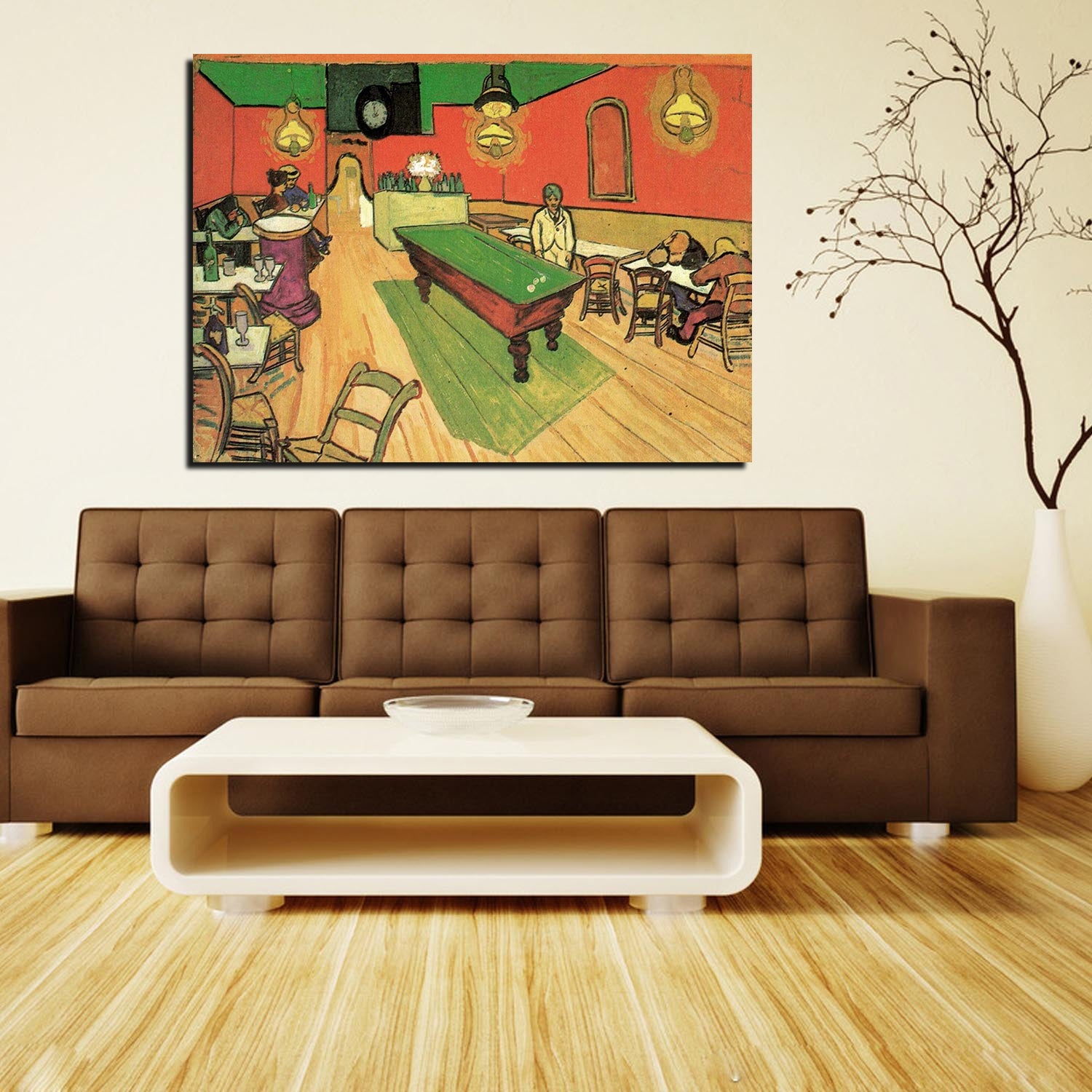 The Night Cafe in the Place Lamartine in Arles Canvas Art