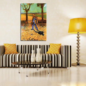 The Painter on His Way to Work Canvas Art