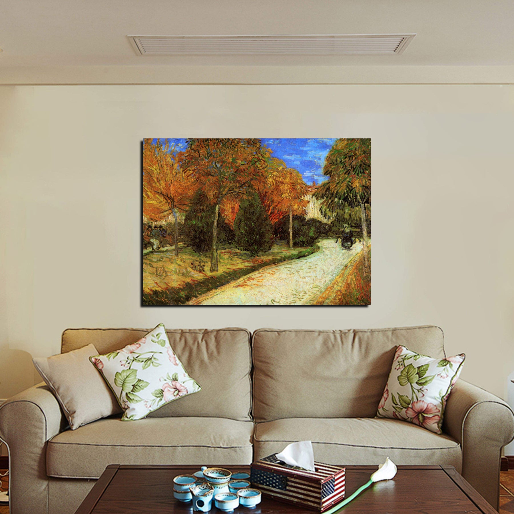 The Public Park at Arles Canvas Art