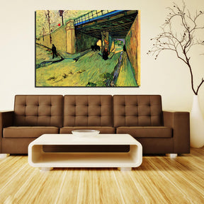 The Railway Bridge over Avenue Montmajour Canvas Art