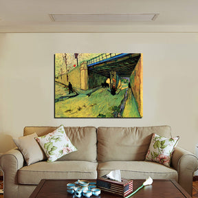 The Railway Bridge over Avenue Montmajour Canvas Art