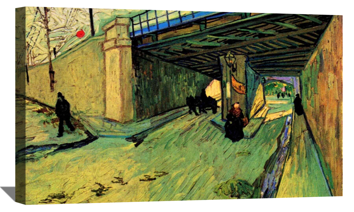 The Railway Bridge over Avenue Montmajour Canvas Art