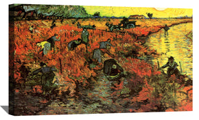 The Red Vineyard Canvas Art