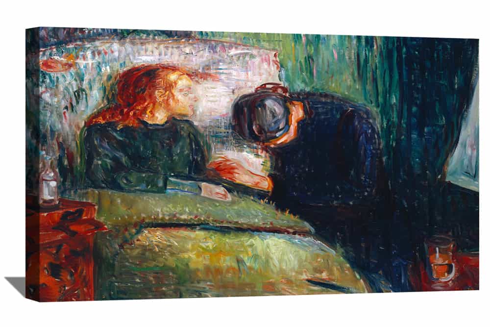 The Sick Child Canvas Art