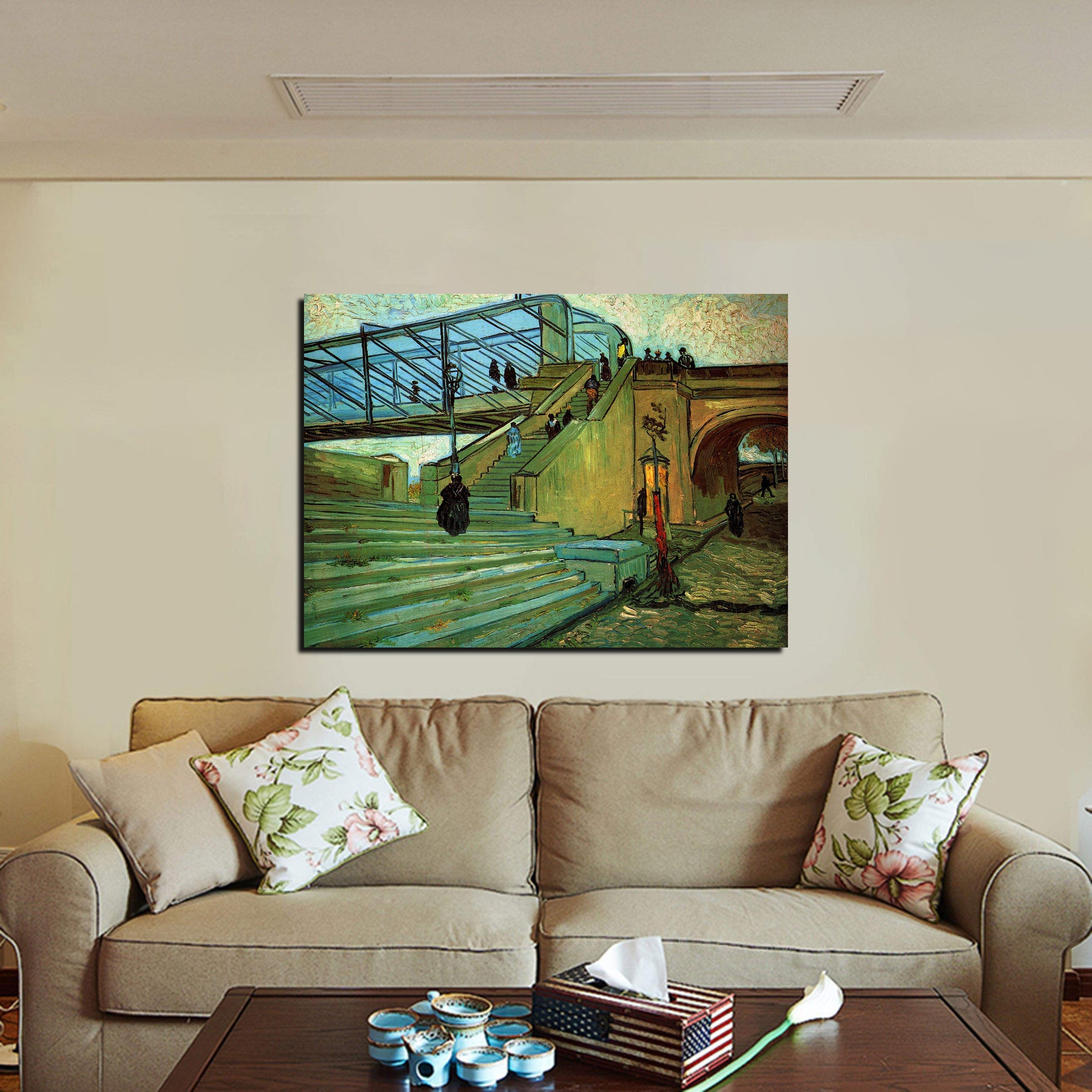 The Trinquetaille Bridge Canvas Art