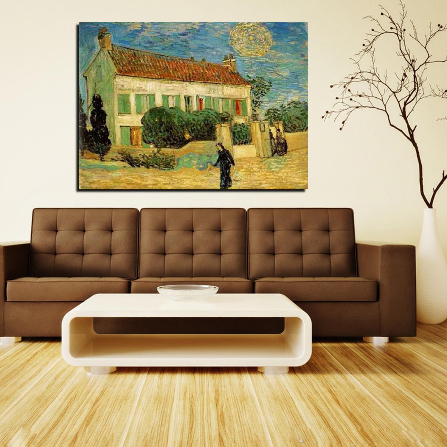 The White House at Night Canvas Art