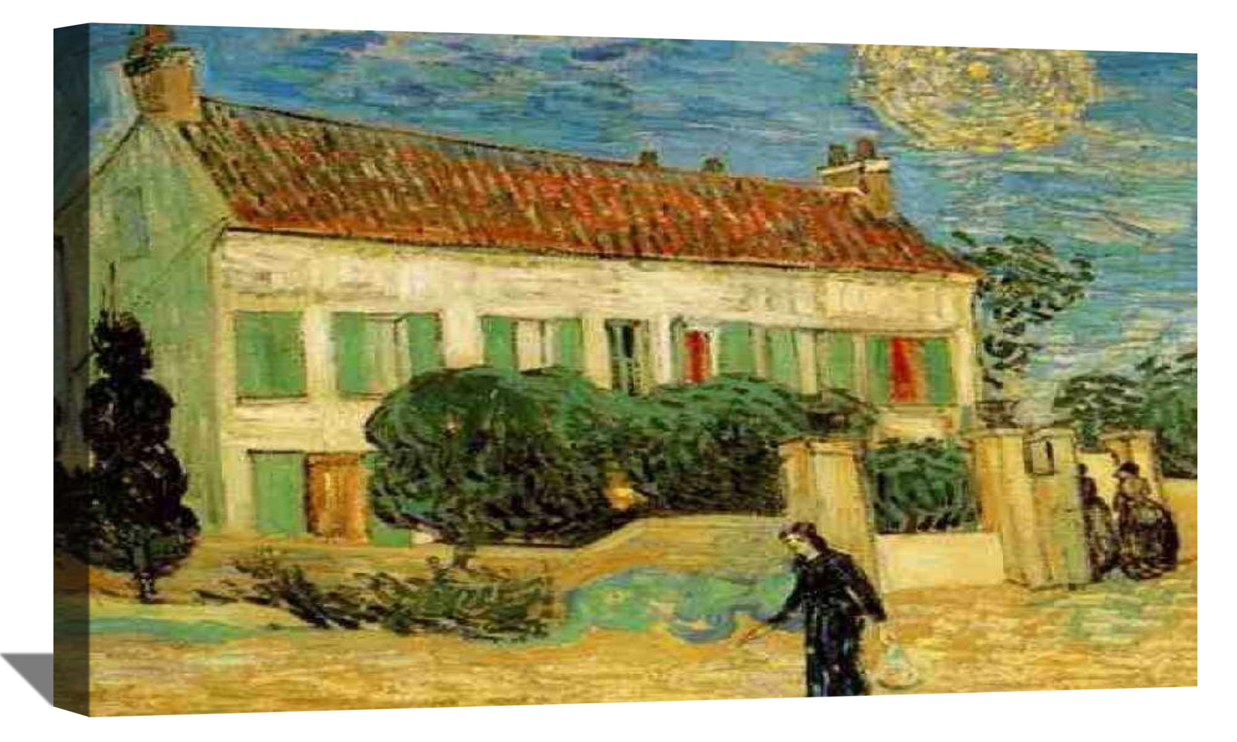 The White House at Night Canvas Art