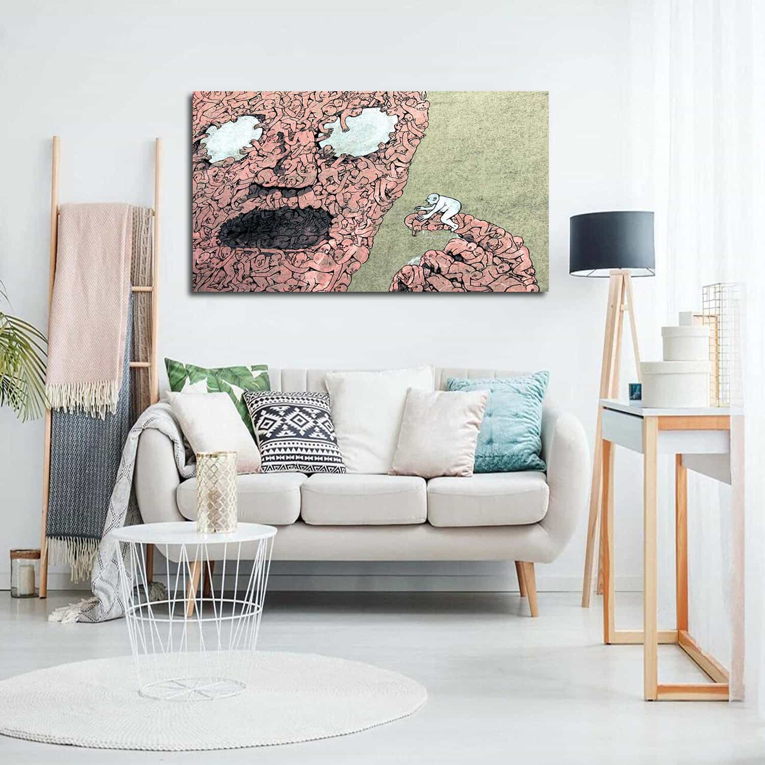 The Pink Man Canvas Art