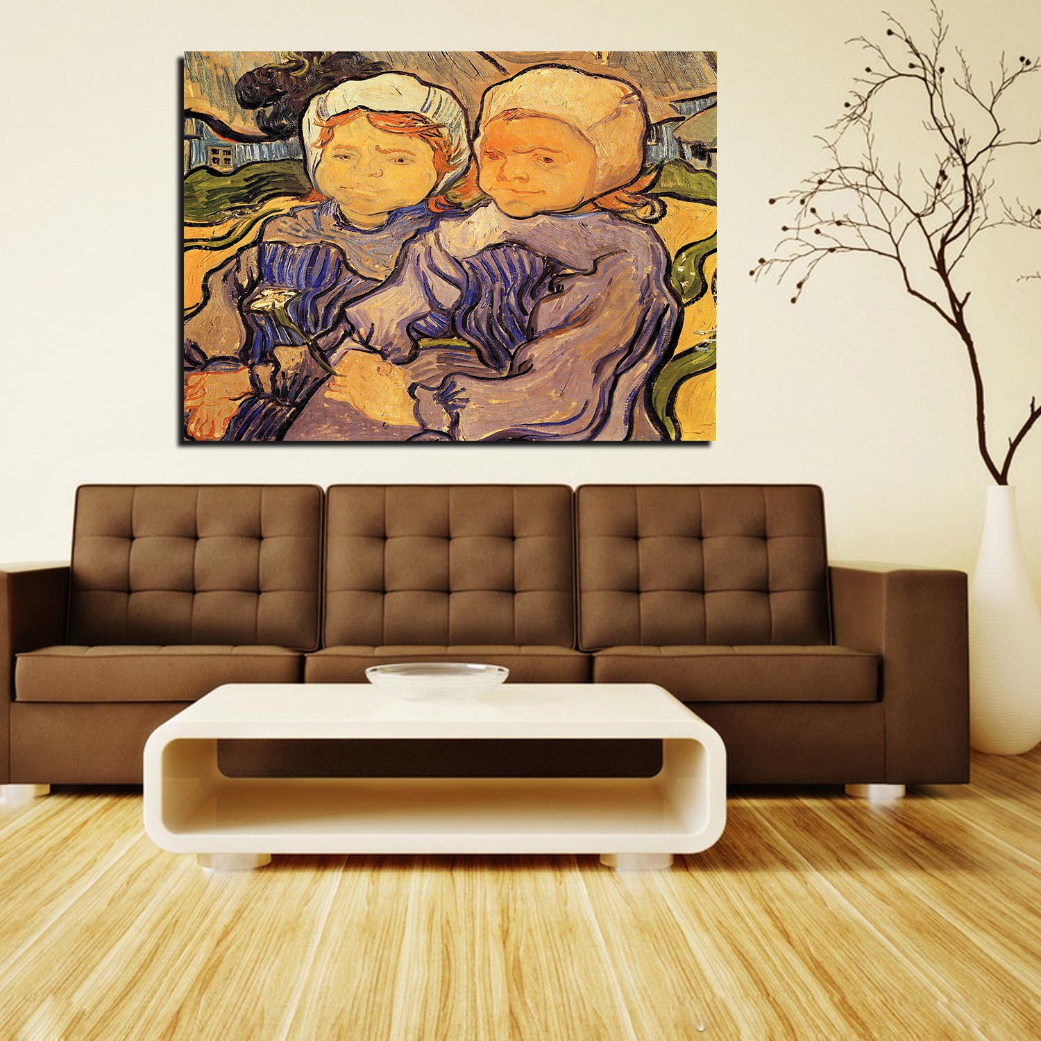 Two Children Canvas Art