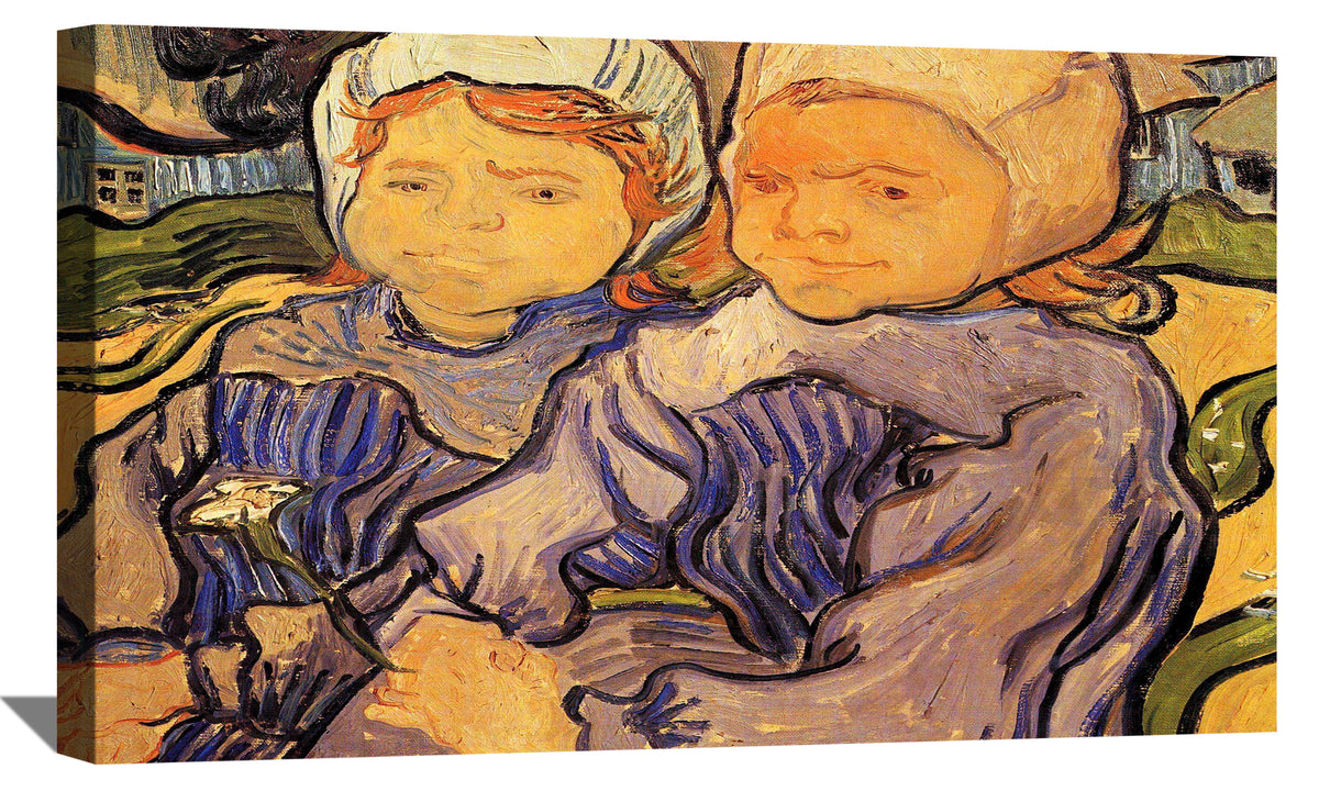 Two Children Canvas Art
