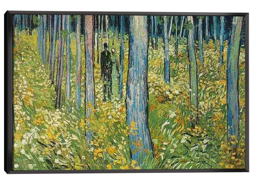Undergrowth with Two Figures Canvas Art
