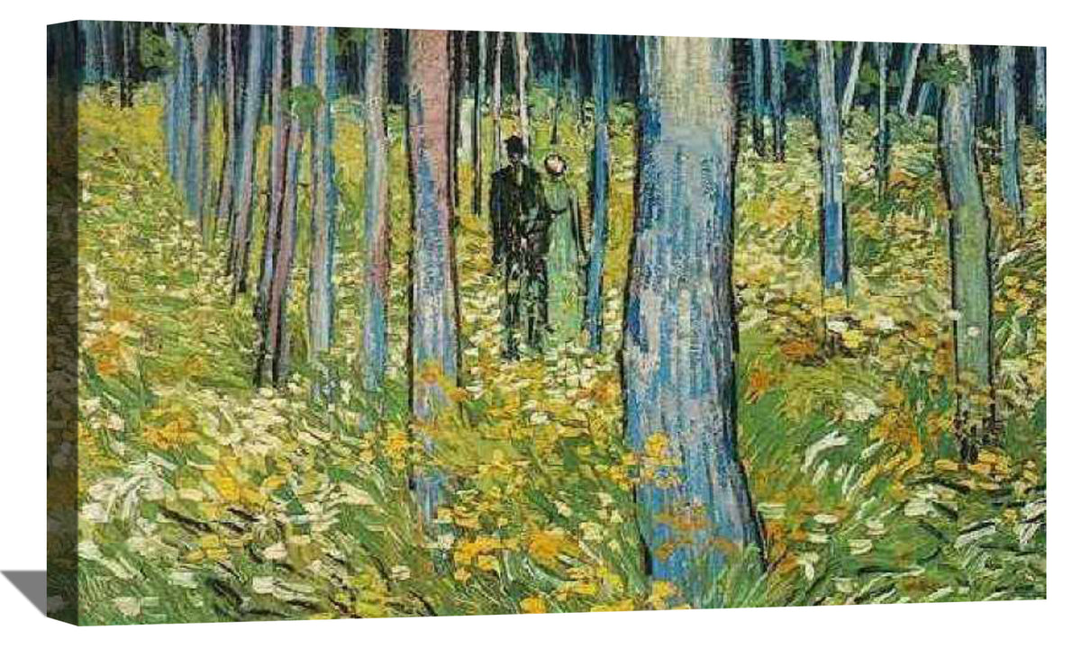 Undergrowth with Two Figures Canvas Art