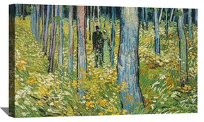Undergrowth with Two Figures Canvas Art