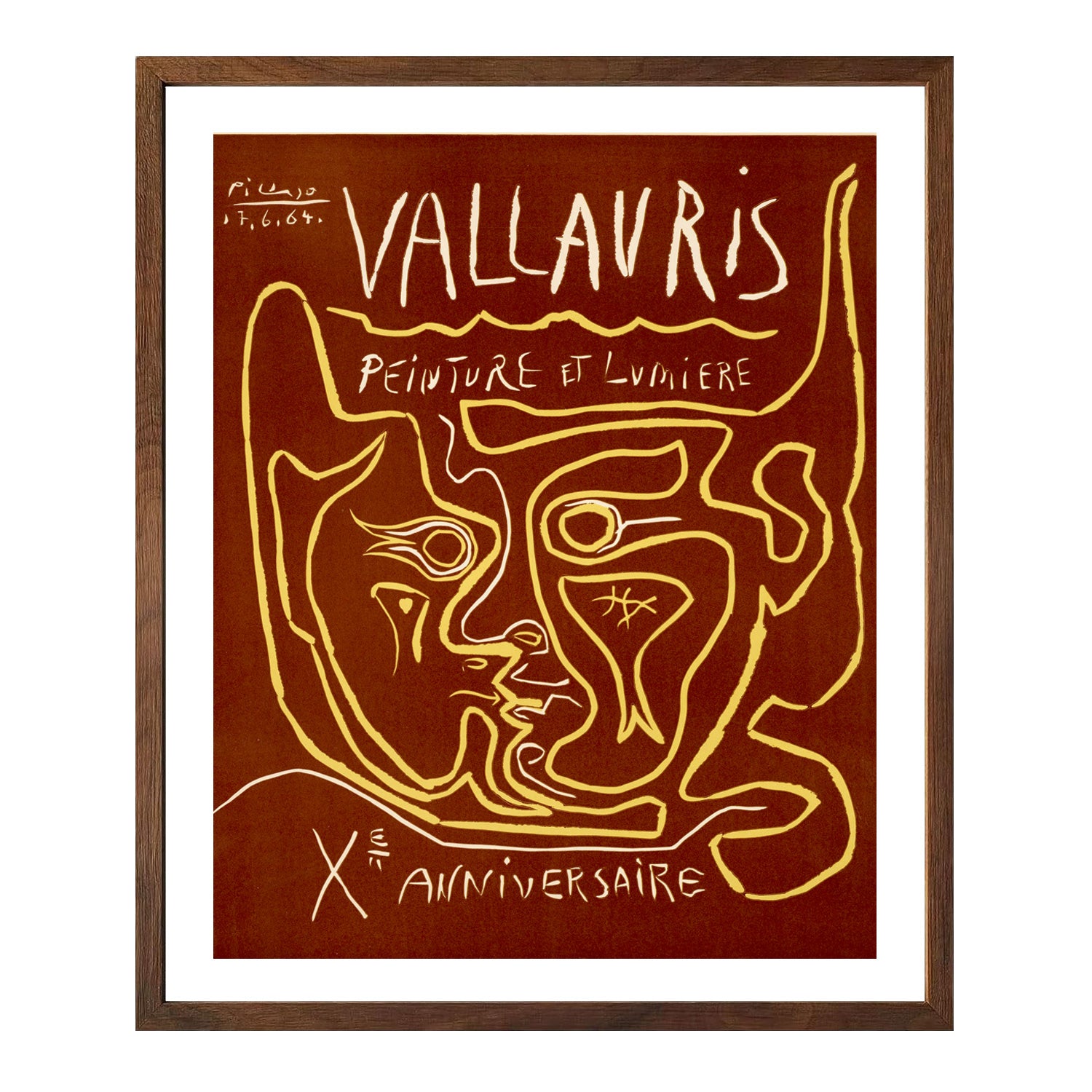 Pablo Picasso Wall Art Vallauris Painting Poster Framed Art