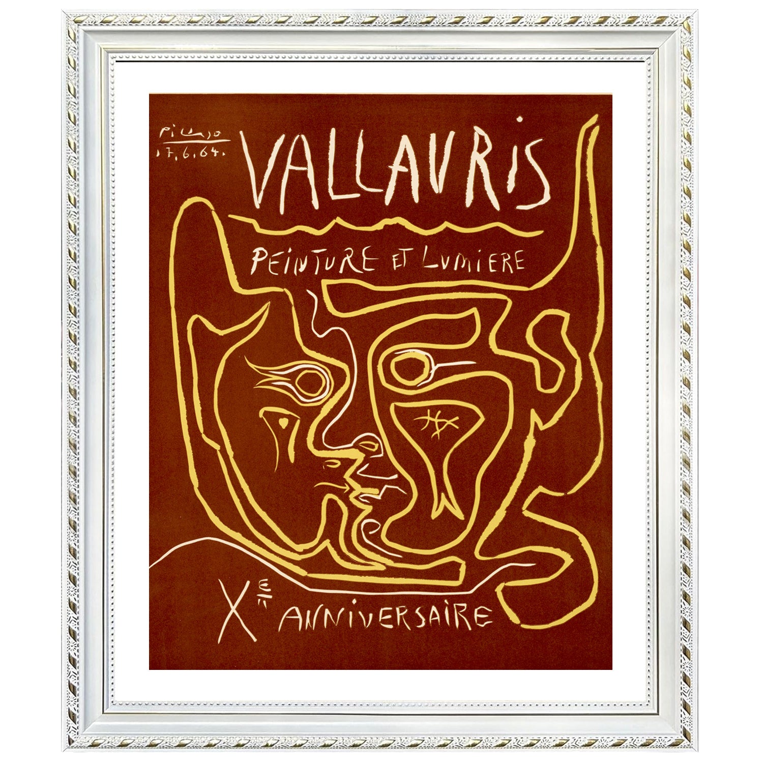 Pablo Picasso Wall Art Vallauris Painting Poster Framed Art