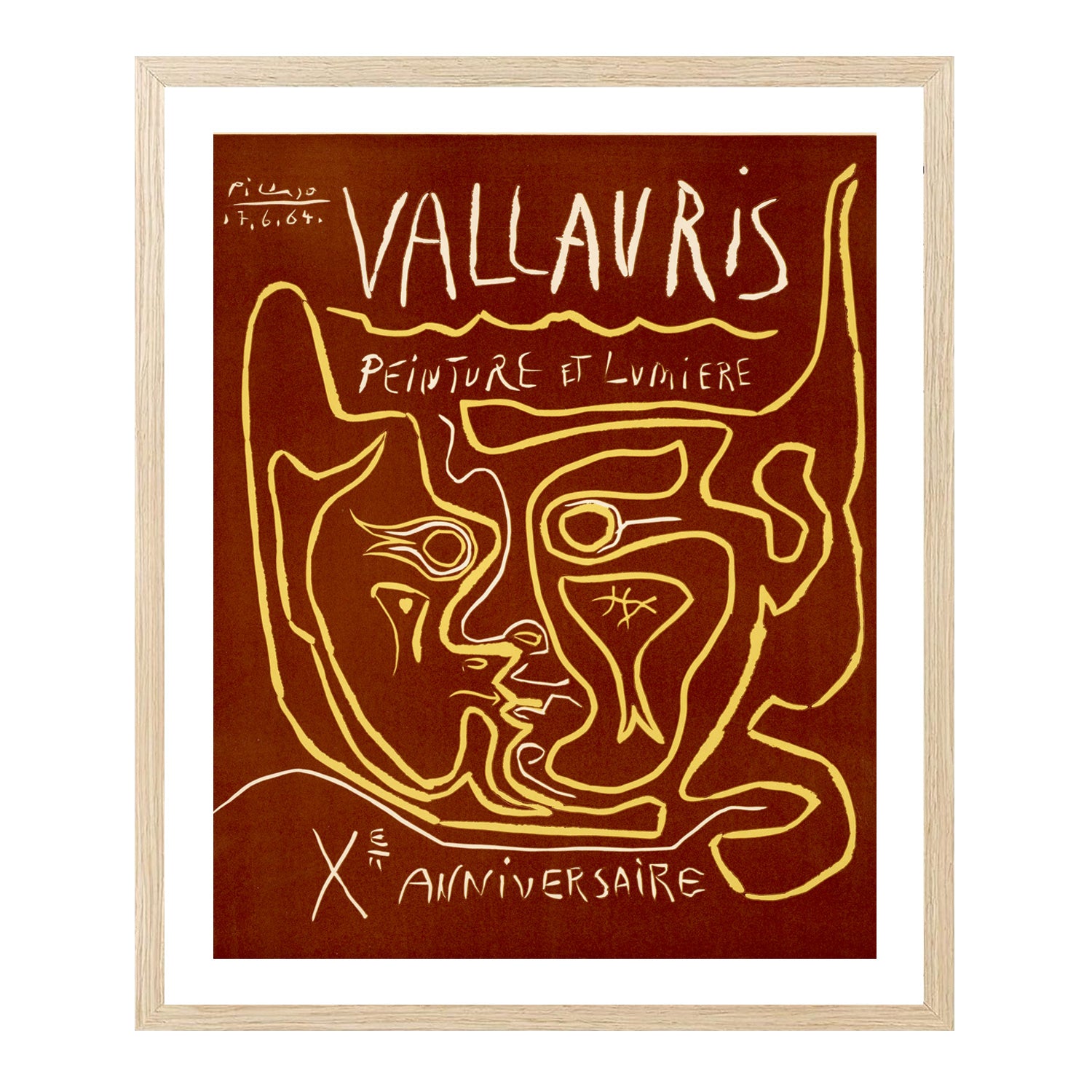 Pablo Picasso Wall Art Vallauris Painting Poster Framed Art