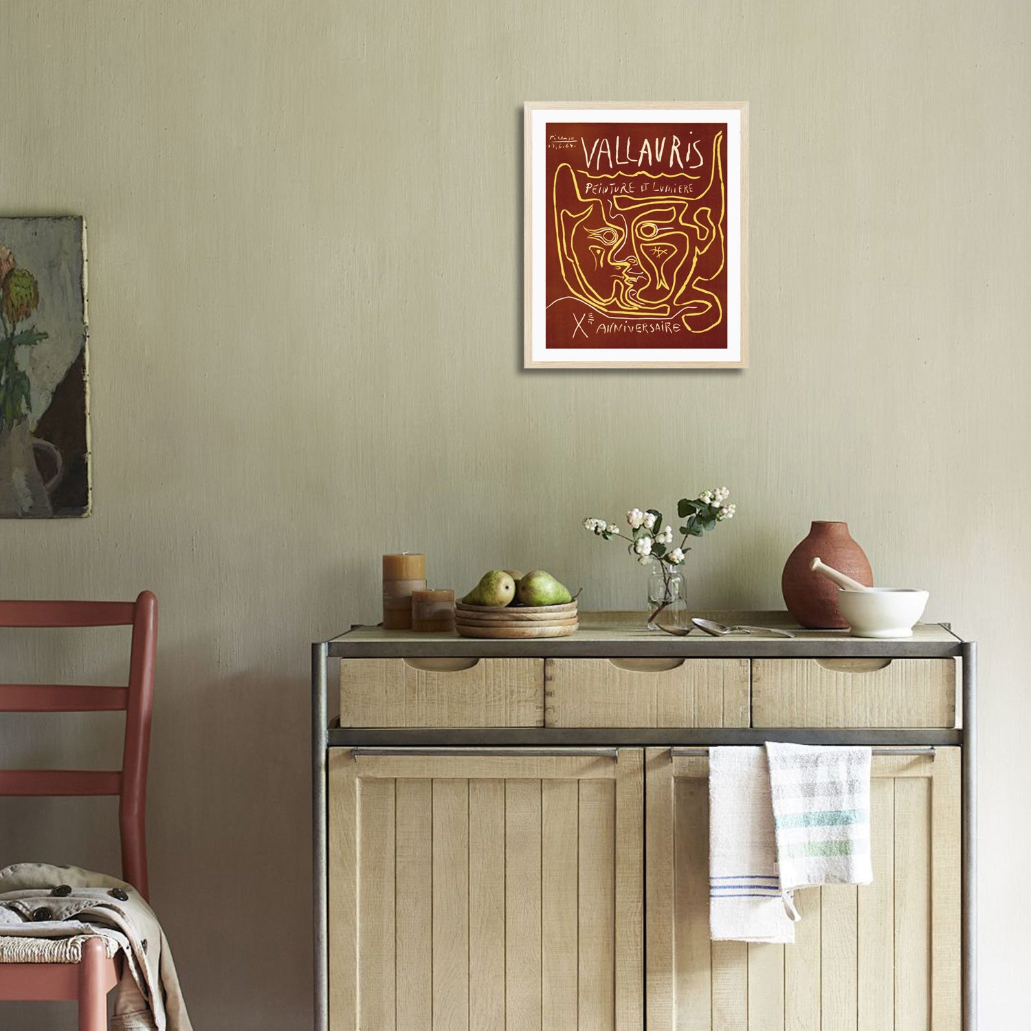 Pablo Picasso Wall Art Vallauris Painting Poster Framed Art