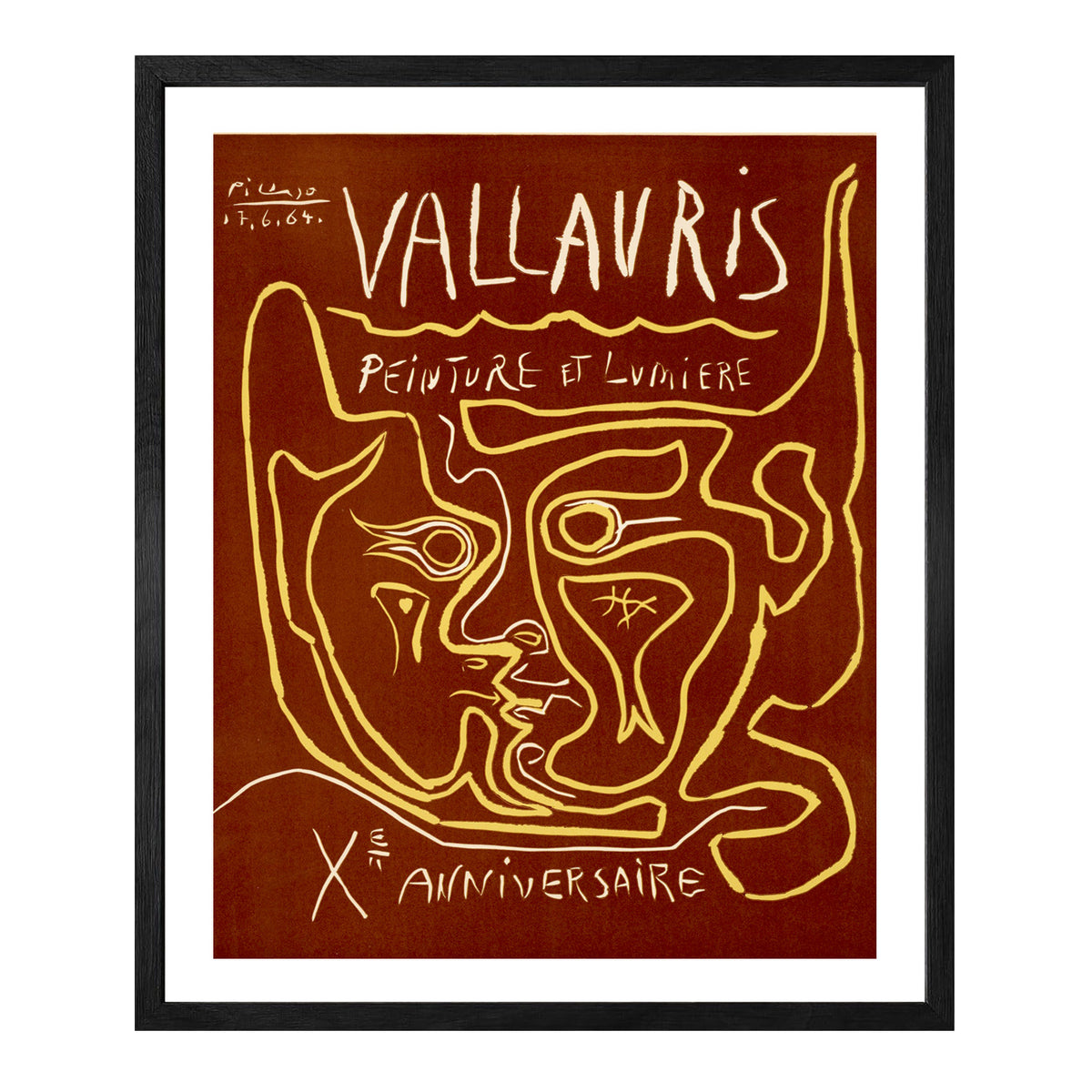 Pablo Picasso Wall Art Vallauris Painting Poster Framed Art