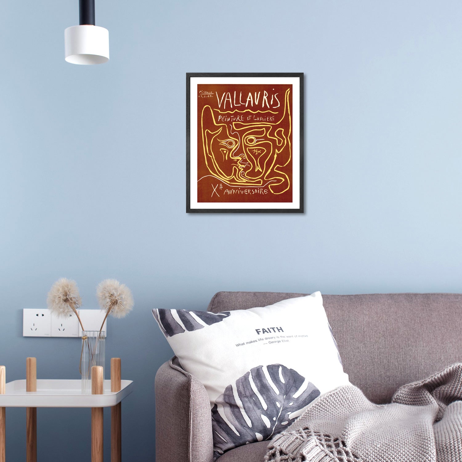 Pablo Picasso Wall Art Vallauris Painting Poster Framed Art