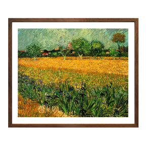 Vincent Van Gogh View Of Arles With Irises Wall Art Van Gogh Poster