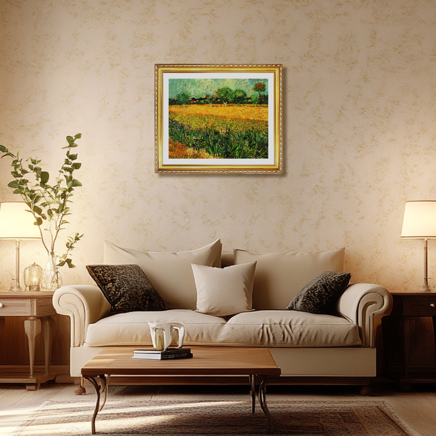 Vincent Van Gogh View Of Arles With Irises Wall Art Van Gogh Poster