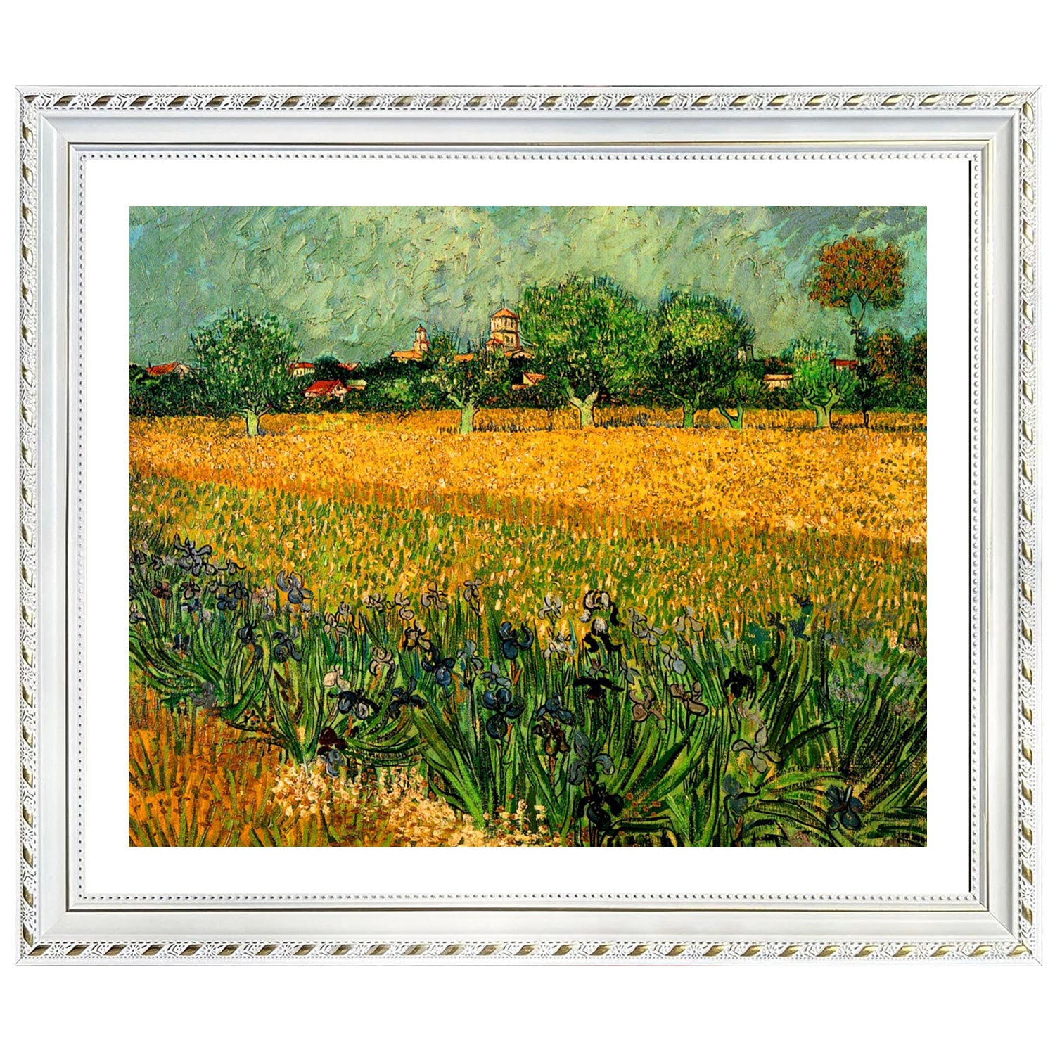 Vincent Van Gogh View Of Arles With Irises Wall Art Van Gogh Poster