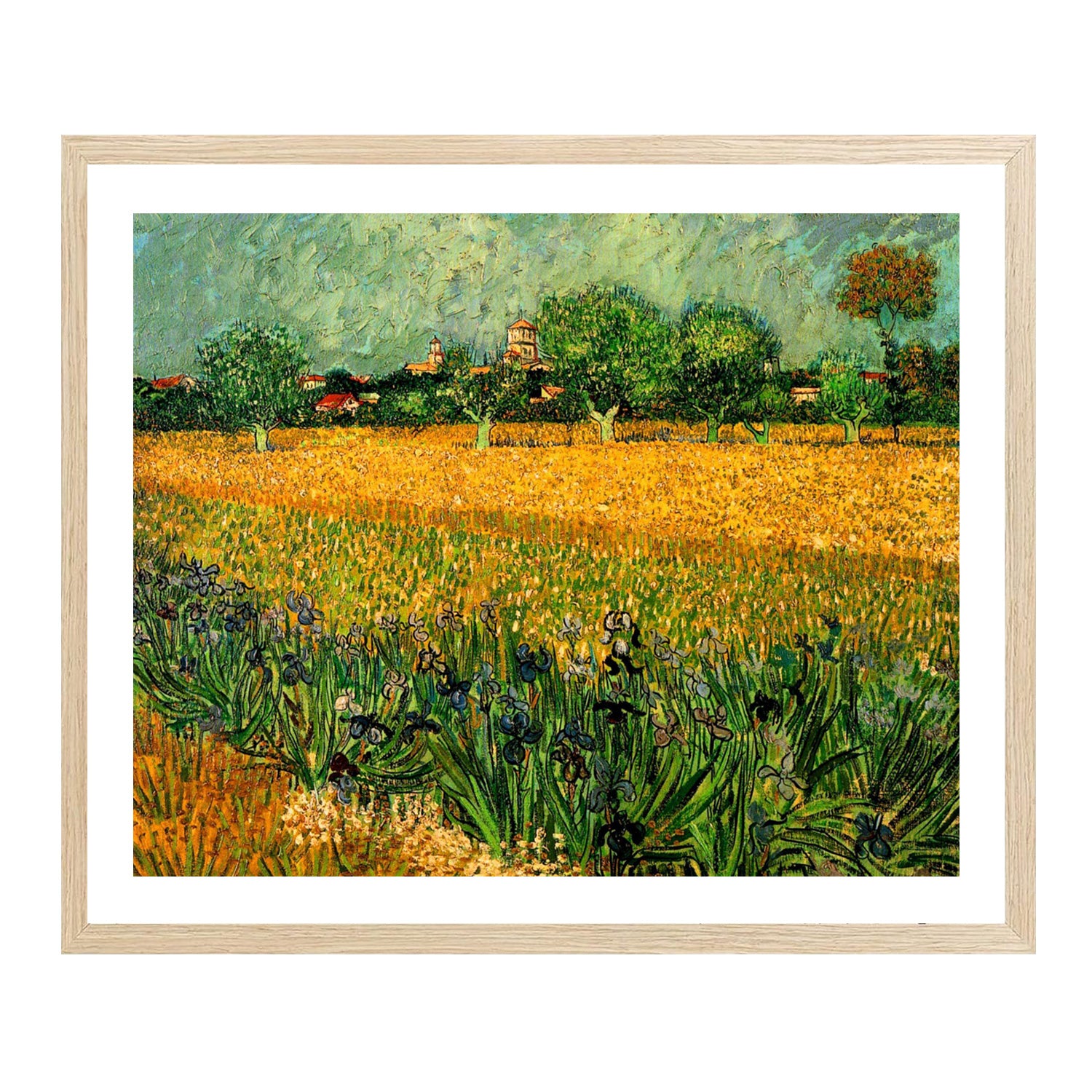 Vincent Van Gogh View Of Arles With Irises Wall Art Van Gogh Poster
