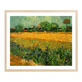 Vincent Van Gogh View Of Arles With Irises Wall Art Van Gogh Poster