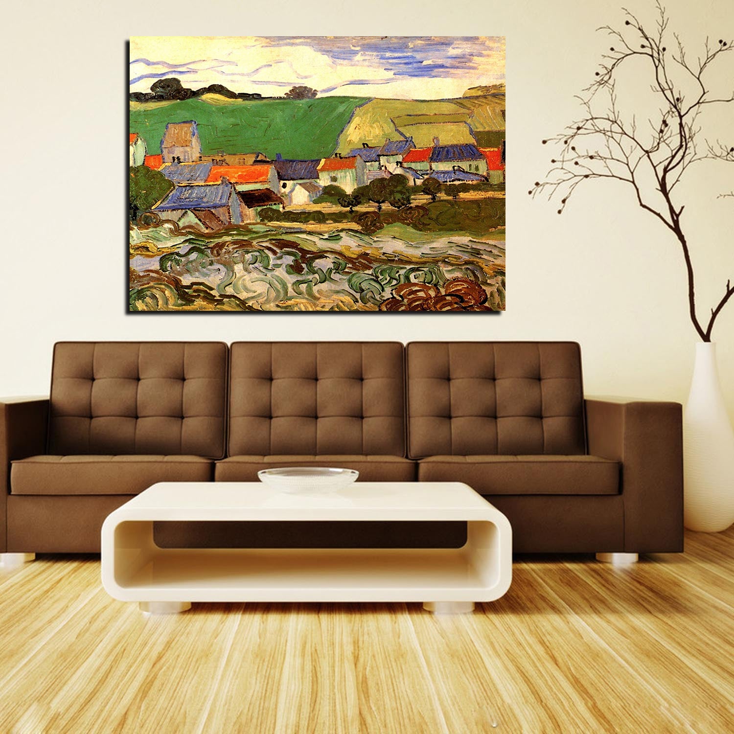 View of Auvers Canvas Art