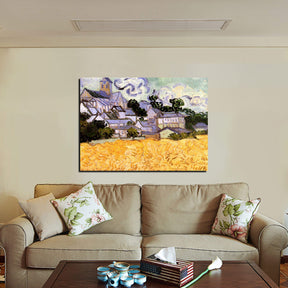 View of Auvers with Church Canvas Art