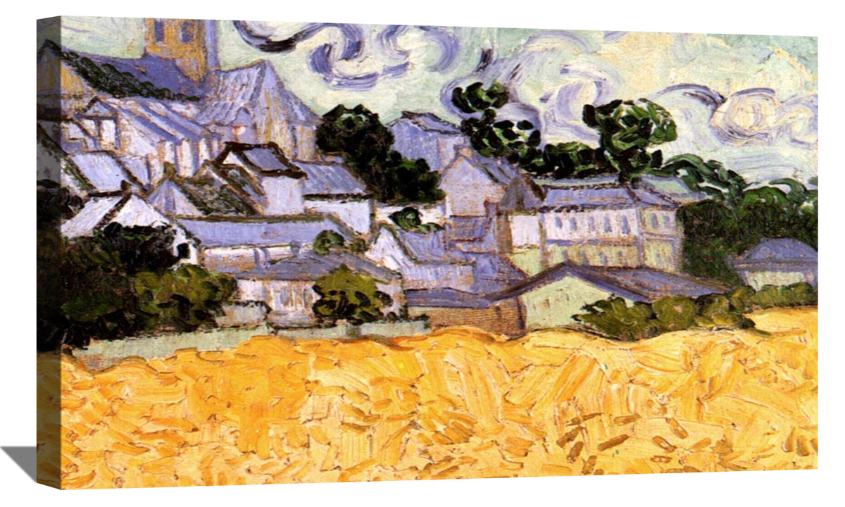 View of Auvers with Church Canvas Art