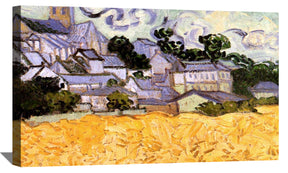 View of Auvers with Church Canvas Art