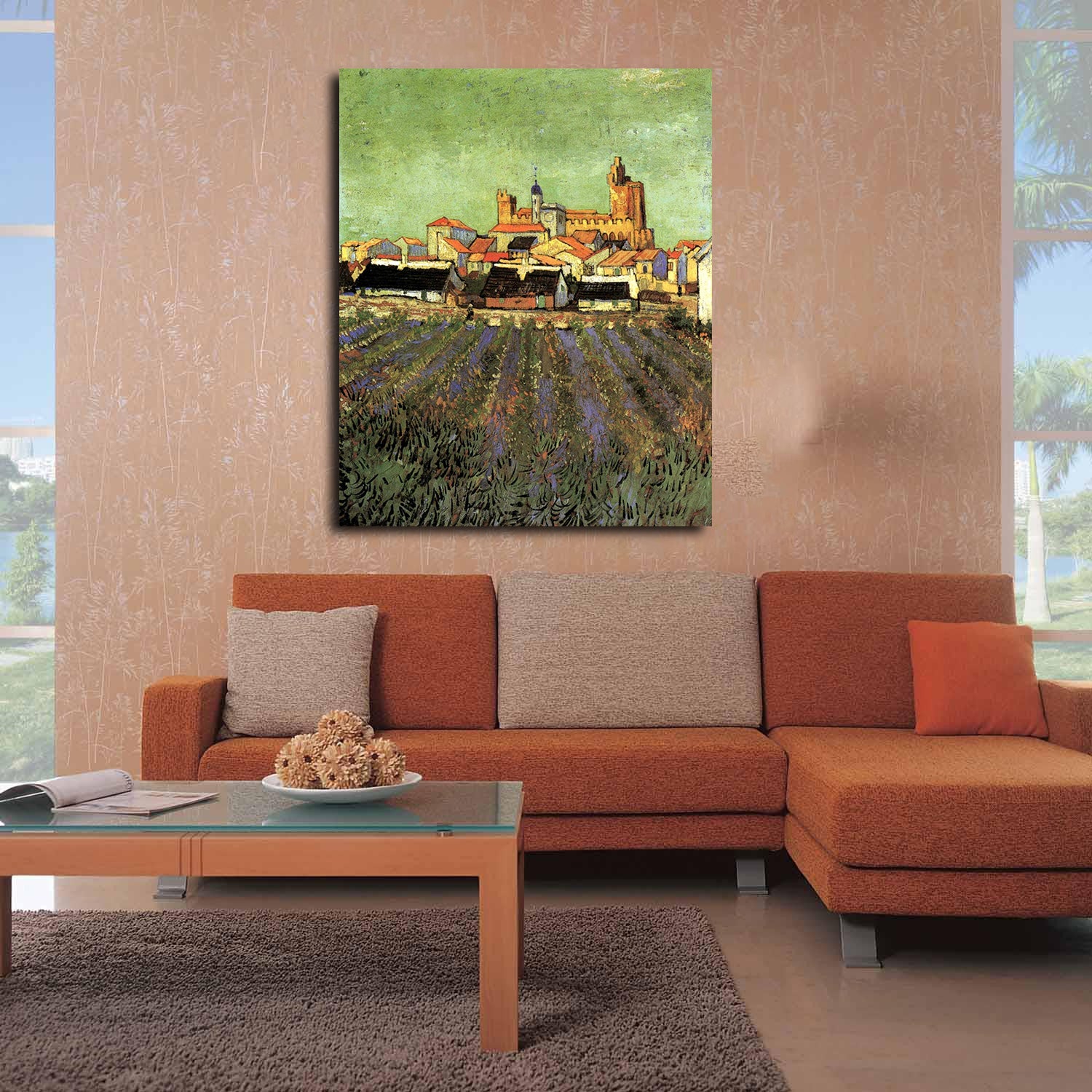 View of Saintes Canvas Art