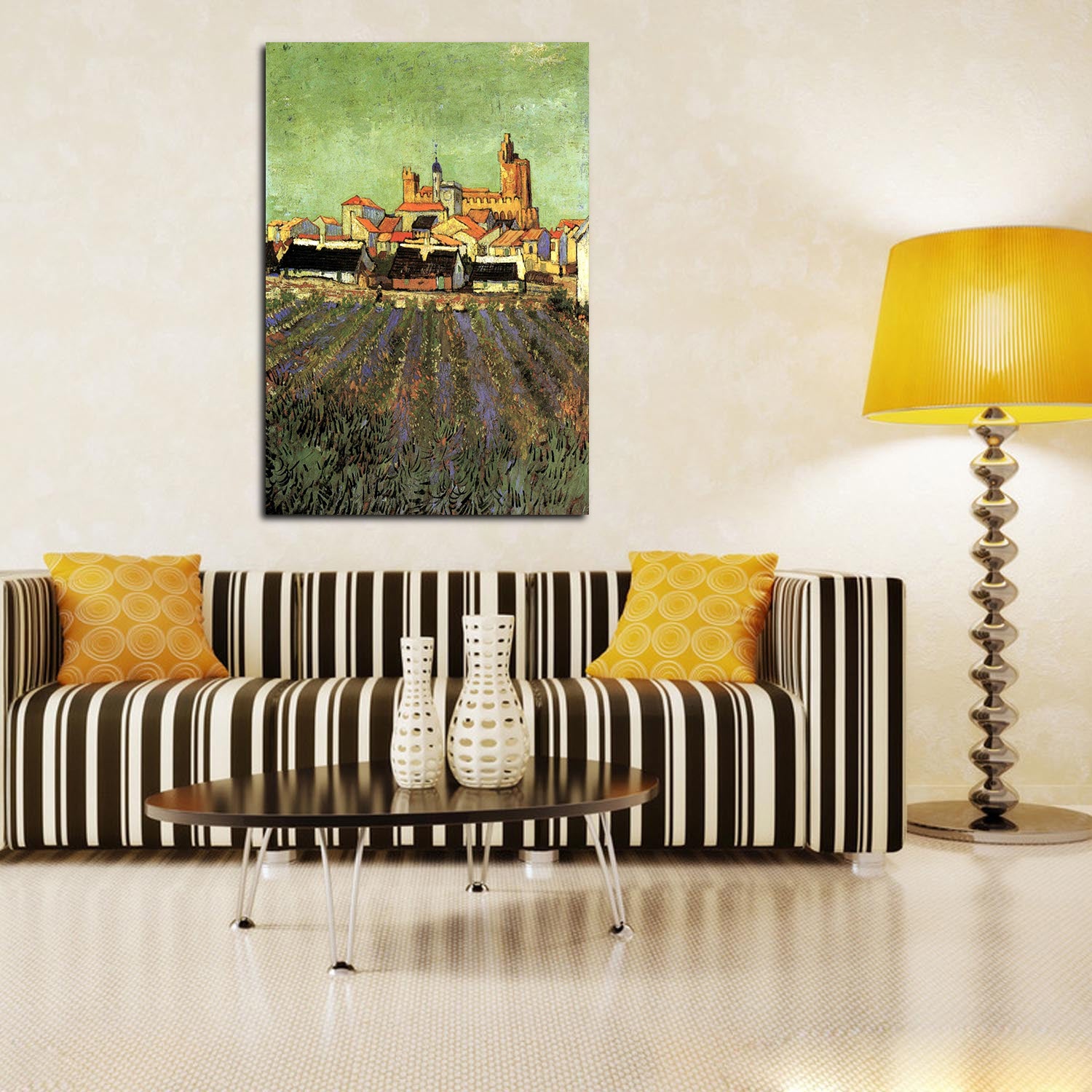 View of Saintes Canvas Art