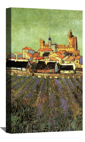 View of Saintes Canvas Art