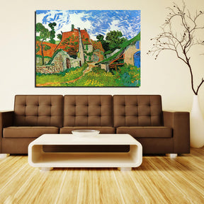 Village Street in Auvers Canvas Art