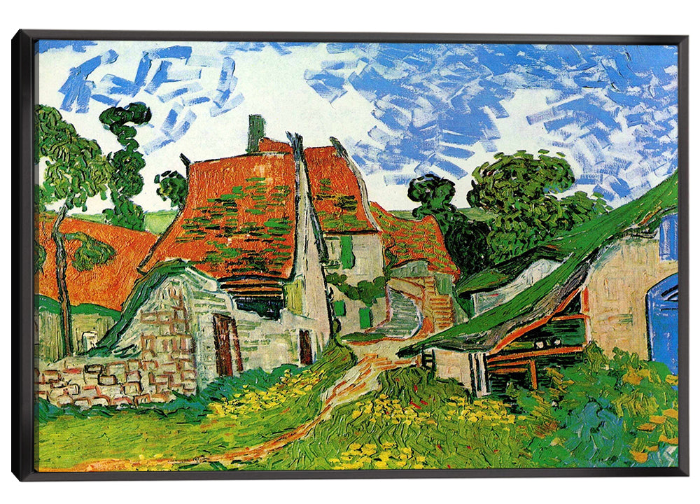 Village Street in Auvers Canvas Art