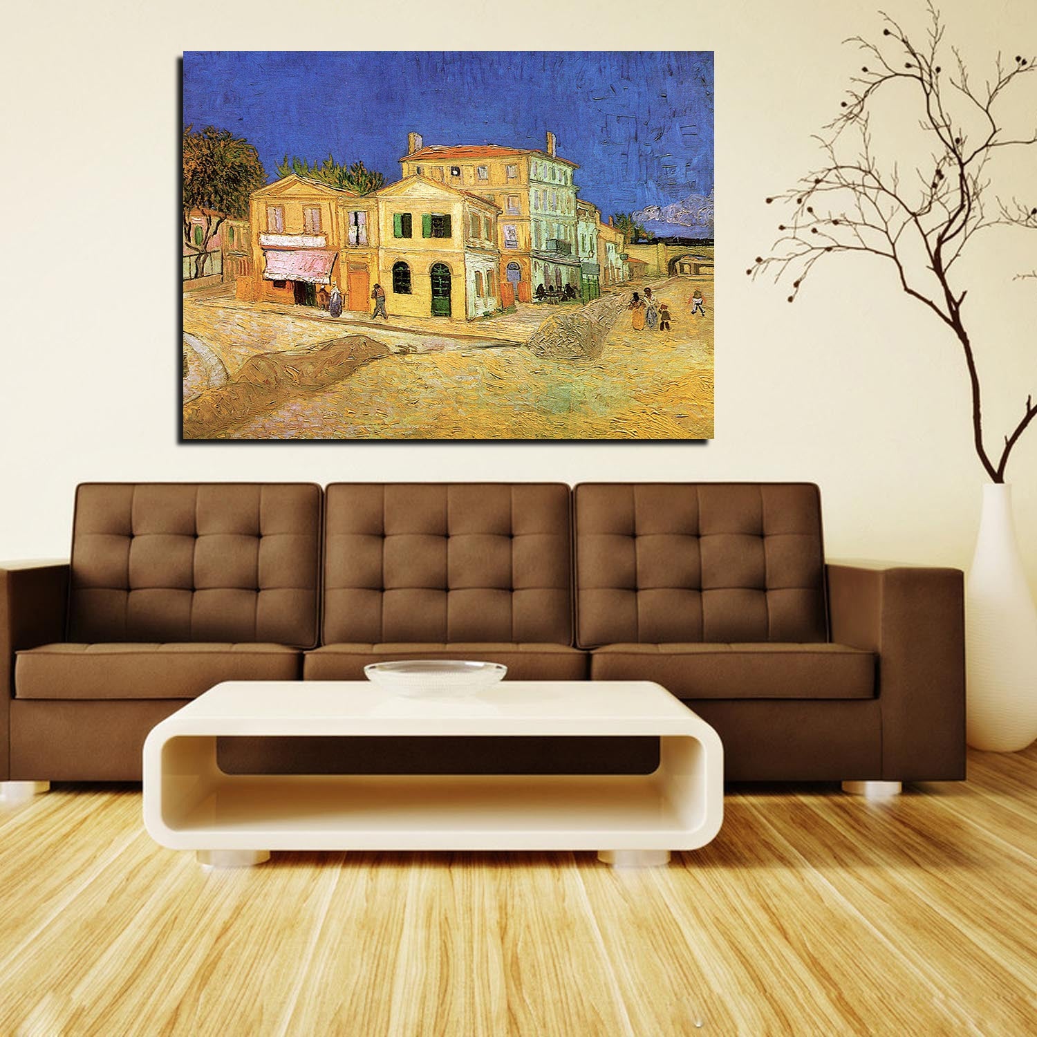 Vincent House in Arles The Yellow House Canvas Art