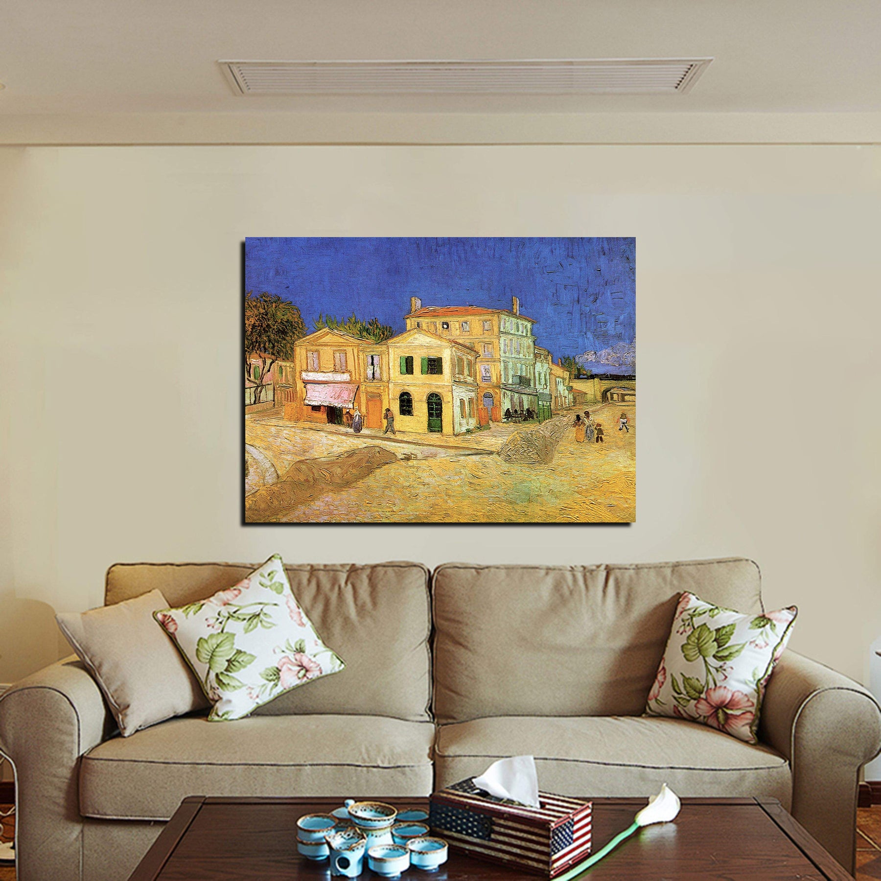 Vincent House in Arles The Yellow House Canvas Art