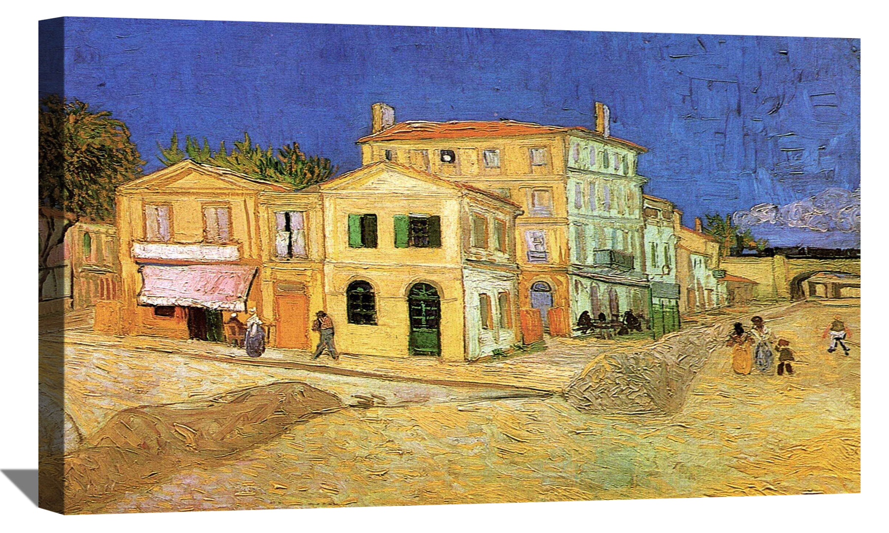 Vincent House in Arles The Yellow House Canvas Art