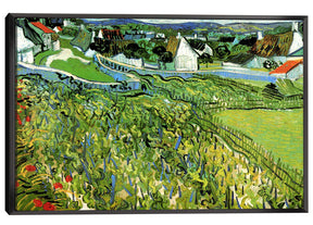 Vineyards with a View of Auvers Canvas Art