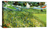Vineyards with a View of Auvers Canvas Art