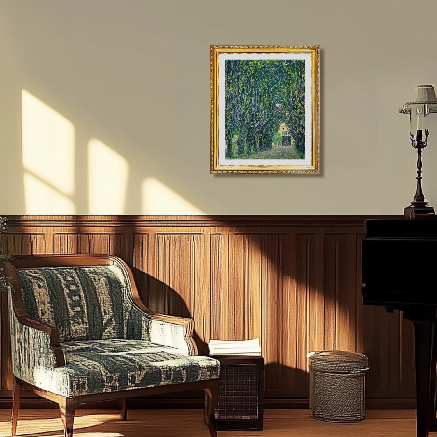 Gustav Klimt Wall Art Walk In The Park Of Castle Chamber Poster Framed Klimt Art