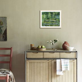 Claude Monet Wall Art Water Lilies Evening Effect Poster Framed