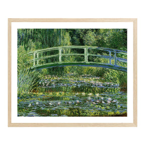 Claude Monet Wall Art Water Lilies Evening Effect Poster Framed