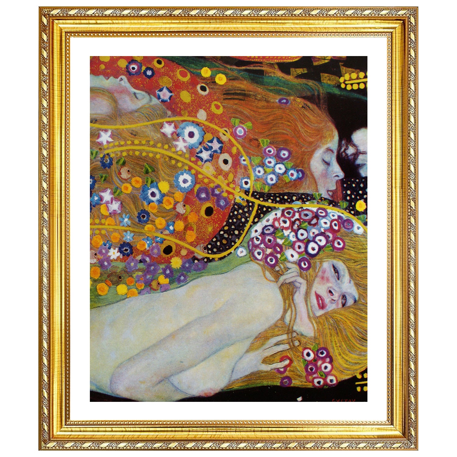 Gustav Klimt Wall Art Water Serpents Ii Poster Framed Klimt Art