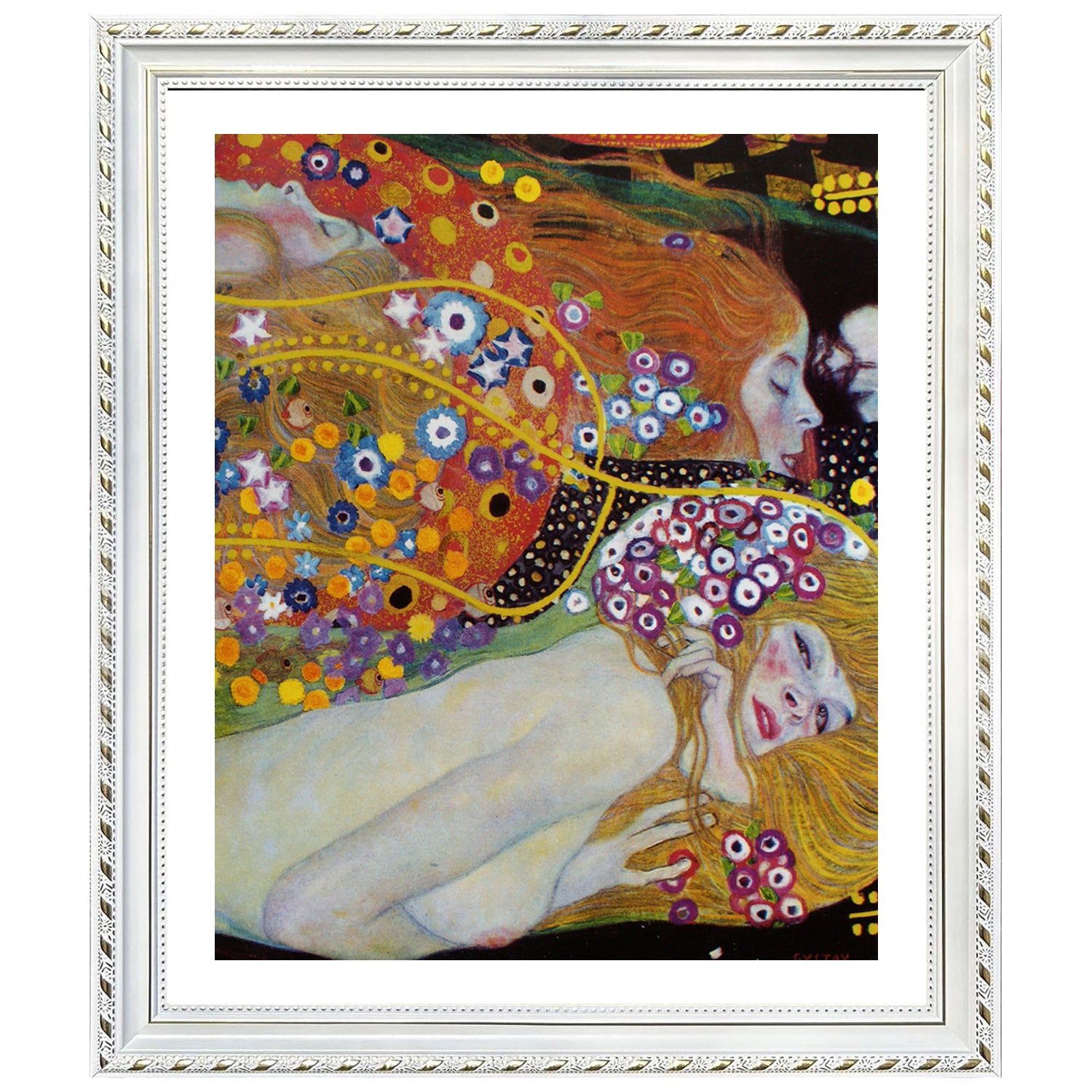 Gustav Klimt Wall Art Water Serpents Ii Poster Framed Klimt Art