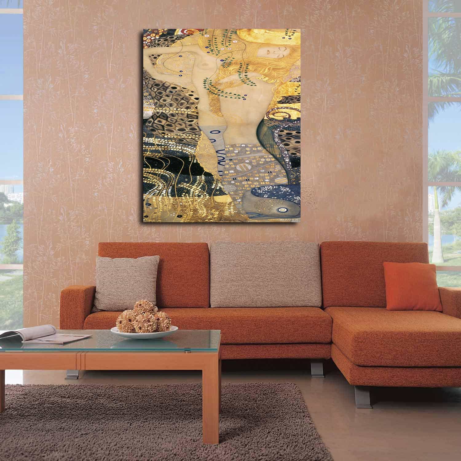 Water Serpents Canvas Art