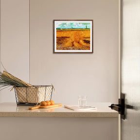 Vincent Van Gogh The Wheat Field With Sheaves Wall Art Van Gogh Poster